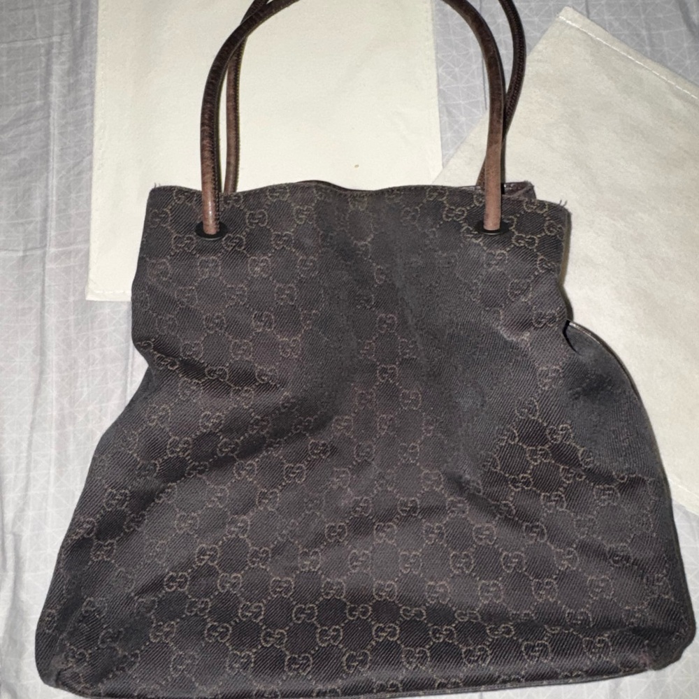 Gucci Dark Brown Monogram Tote